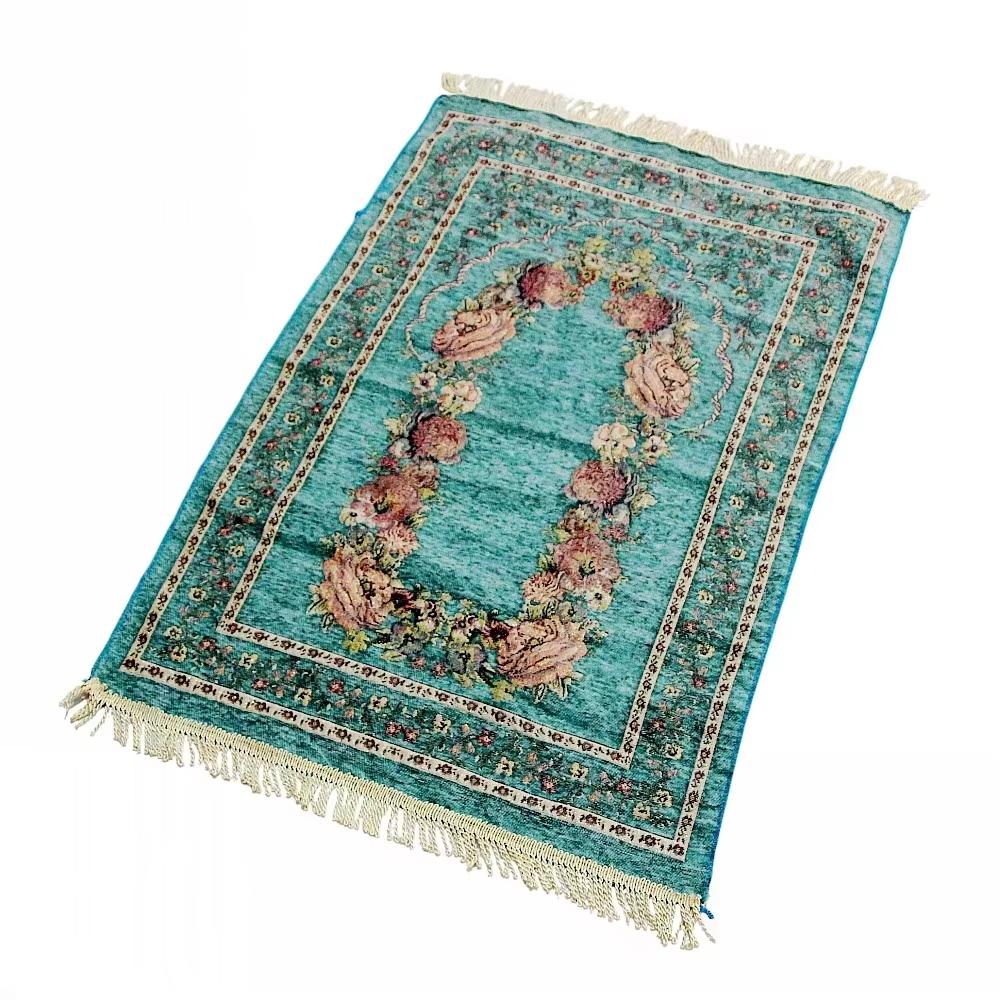 Praying Carpet Fabric Muslim Prayer Rug Muslim Prayer Mat Padded Soft Portable Prayer Mat for Church Hall