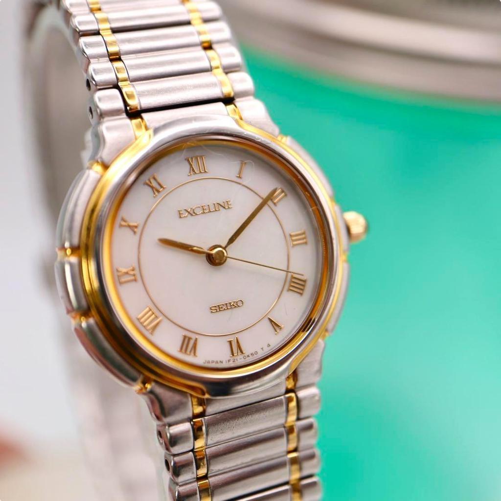 [USED] SEIKO Shell Dial Women's Exceline Watch 1172