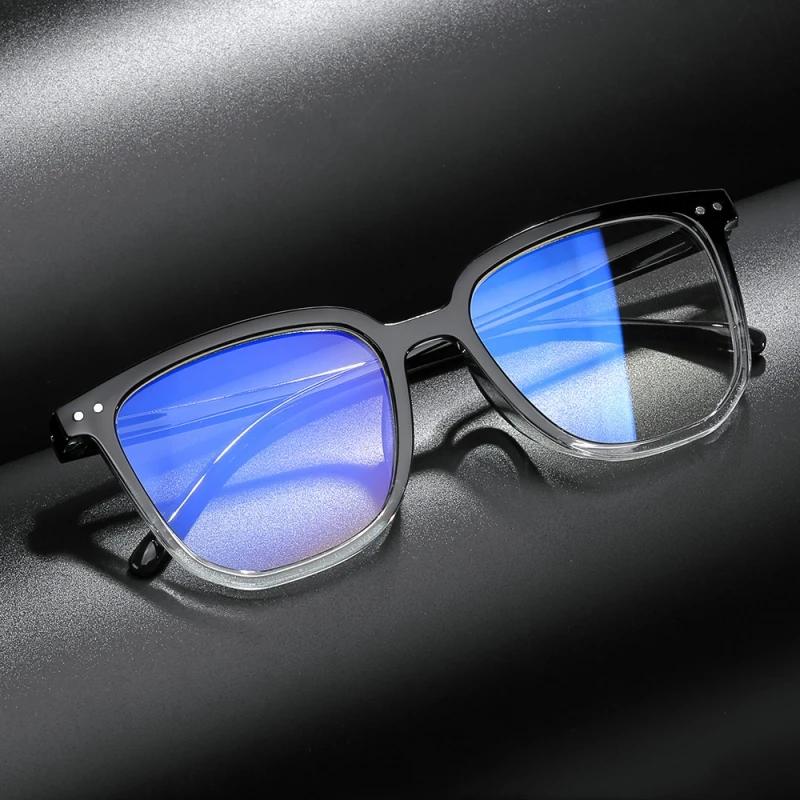 Fashion Women Square Frame Reading Glasses Fashion Anti-blue Far Sight Eyeglasses for Men Unisex Large Frame Plus Diopter Eyewear