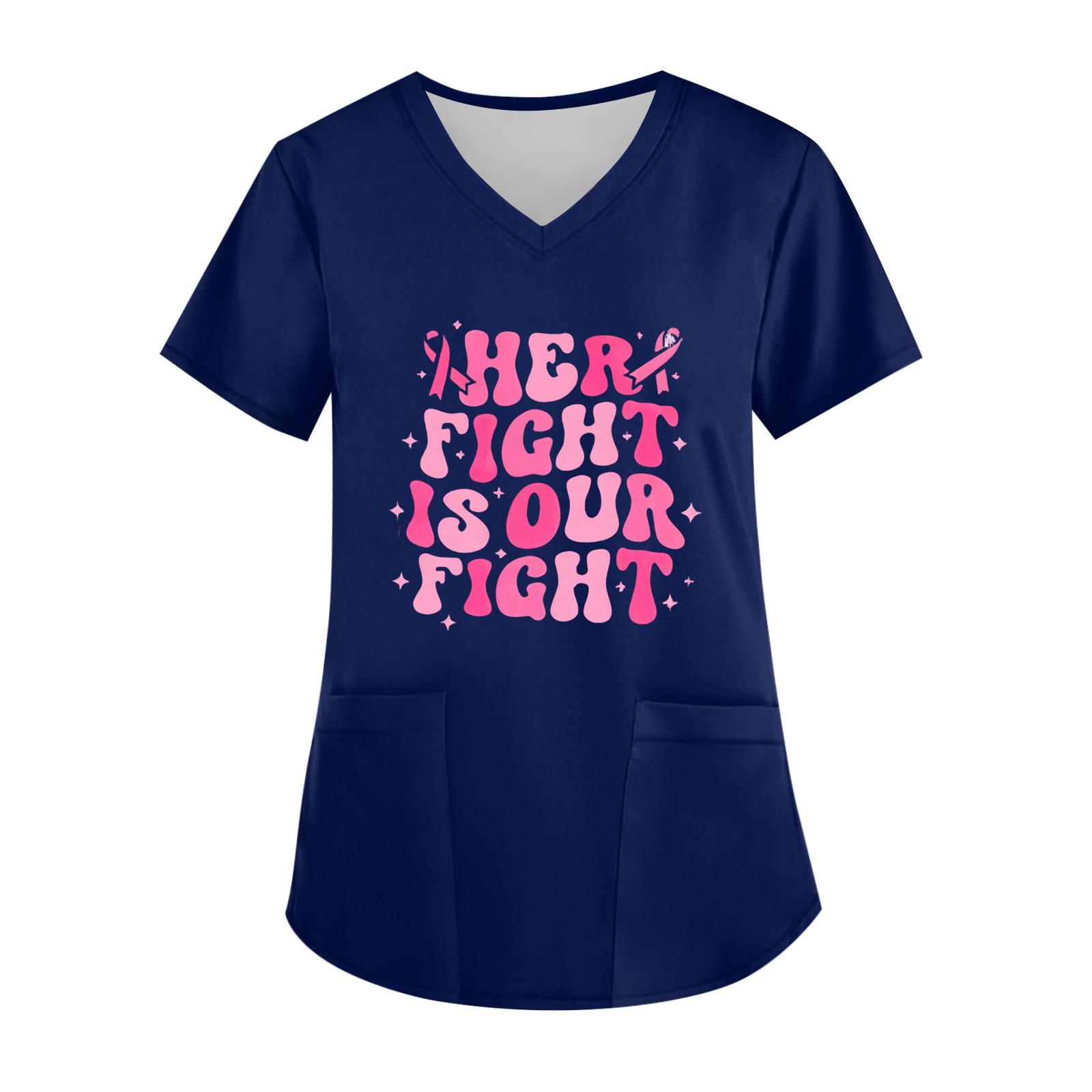 

Женский топ с V-образным вырезом, короткими рукавами, карманом и боковым разрезом M