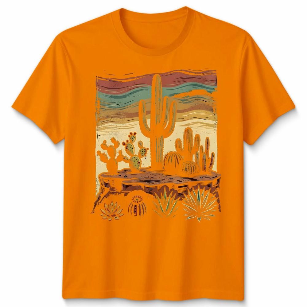 Retro Desert Cactus Unisex T Shirt Southwest Boho Plant Lover Unisexs Unisexs Tee