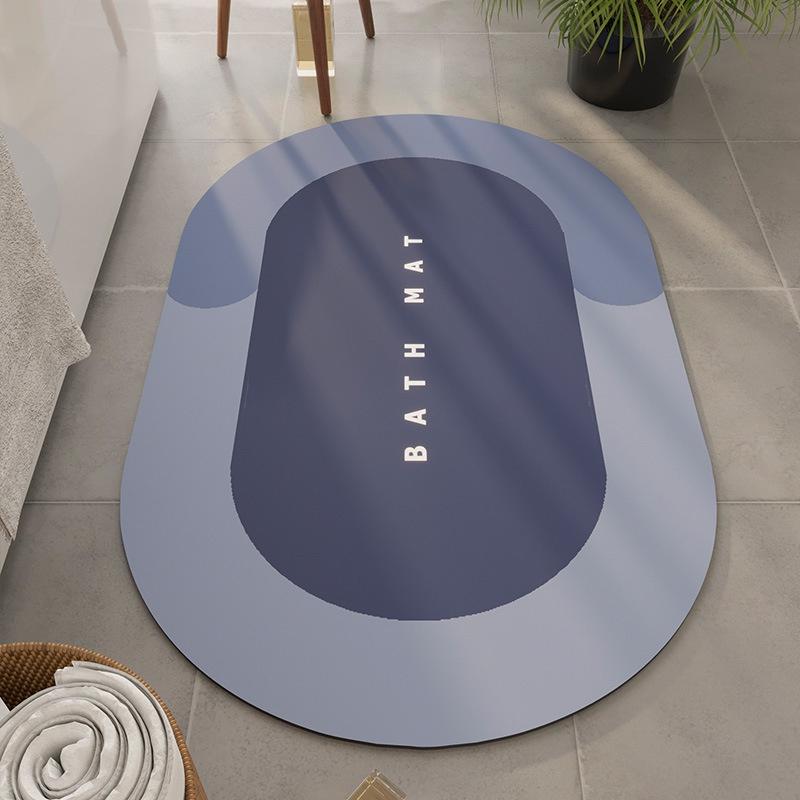 

1pc Diatom mud upholstery absorbent mats, bathroom door mats, non-slip bathroom mats, bathroom quick-drying materials, carpets 40*60cm фиолетовый
