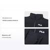 Fila Letter Logo Printed Lined Loose Thick Warm Jacket Down Coat Unisex Jackets Black F51U349901F-BK