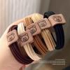 10pcs Thickened Hair Band  Coffee-colored Hair Tie  Cream-tied Ponytail Rubber Band  Simple and Elegant for WomenElasticity Durable  High-end Feel