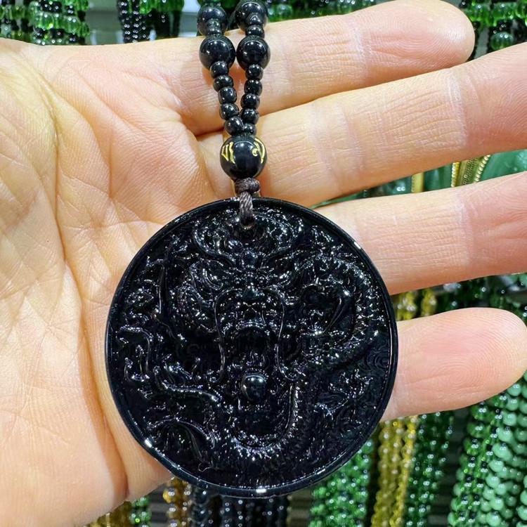 Imitace aventurínu Svetrový náhrdelník - Design zelí Guanyin od značek Wu Shi a Dragon & Phoenix