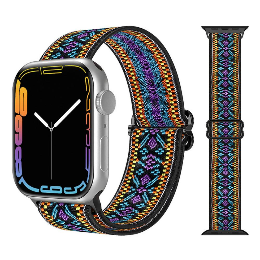 Cinturino in Nylon a Passante per Apple Watch Band 45mm 44mm 42mm 40mm 41mm 46mm Bracciale iWatch Serie 11 10 9 8 7 6 5 SE Ultra 3 49mm Cinturino