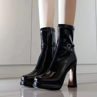 Talons Hauts Femmes Bottines Robe Nouvelles Chaussures d'Hiver Mode Gros Luxe Escarpins 2025 Sexy Créateur Bottes Chelsea Femme Zapatos