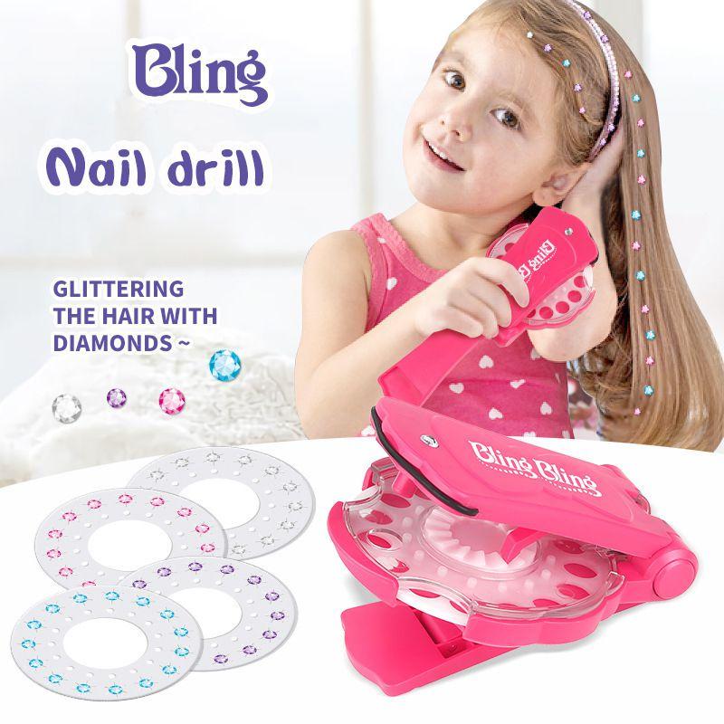 Kit Hair Decoration Bling Diamond Stapler Diy Crystal Paste Tool Phone Shell