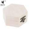 Hexagonal Shaped Wooden Storage Box Jewelry Wedding Gift Box Jewelry Display