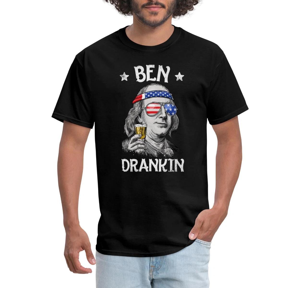 Independence Day Ben Drankin Funny 4th of July Men s T-Shirt M