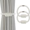 2 Pack Creative Magnetic Curtain Tiebacks Rope Knot Curtain Tiebacks Curtain Holdbacks  Home Decor