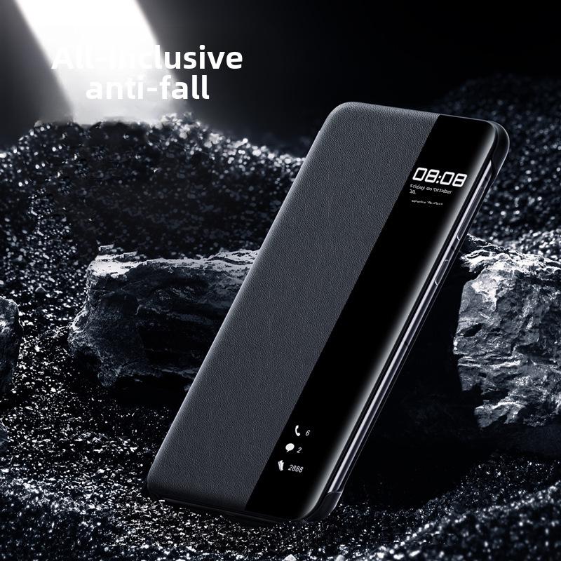 Smart Sleep Window Flip Case for Mate60RS: Full Coverage Anti-Fall Protection