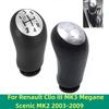 For Renault Clio III MK3 Megane Scenic MK2 2003-2009 Car Styling Accessories Gear Shift Knob Hand Speed Handle Interior Parts