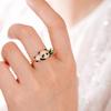 Yanyu Ke Panda Bamboo Open Ring: National Style, Exquisite Niche Design, Perfect Gift for Girlfriends