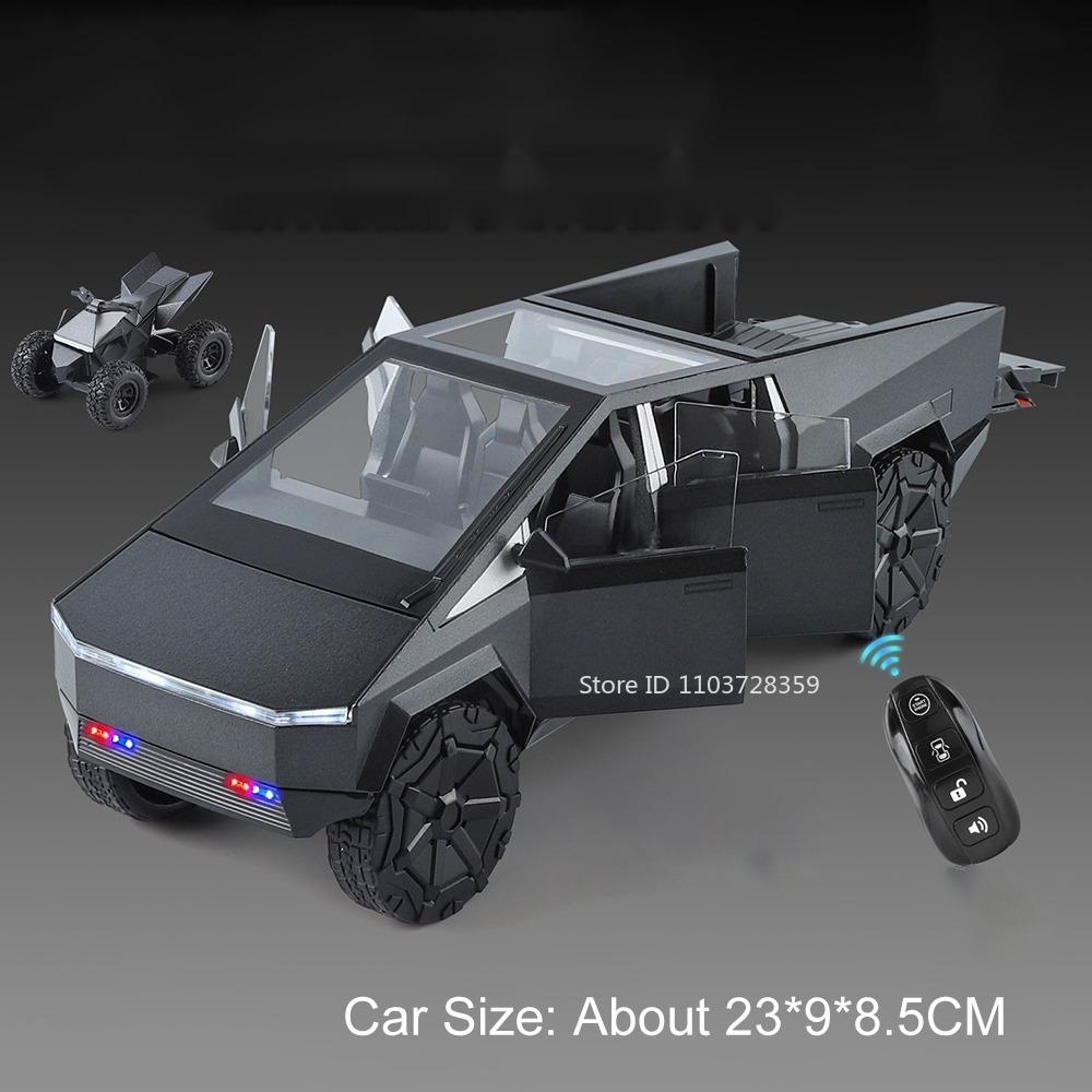 1:24 Robovan Bus Modell Spielzeugautos Legierung Druckguss Cyber Pickup Geländewagen Türen Geöffnet Stoßdämpfung Ton Licht Verzierungen