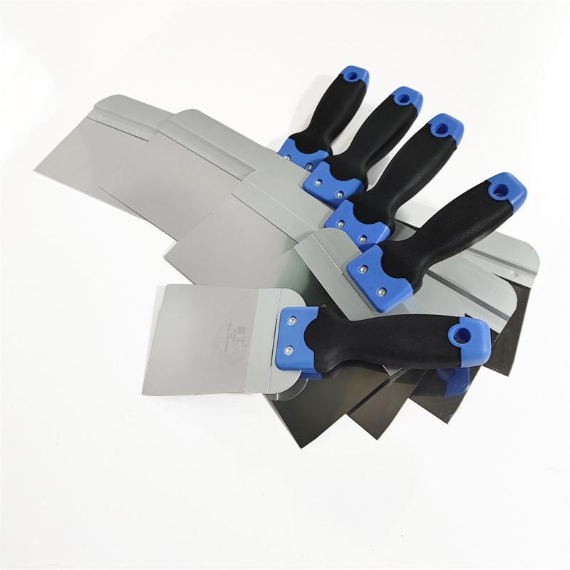 6", 20", 24" Stainless Steel Putty Plastering Tool Set: Sturdy, Wear-Resistant Scrapers for Cleaning and Spreading.