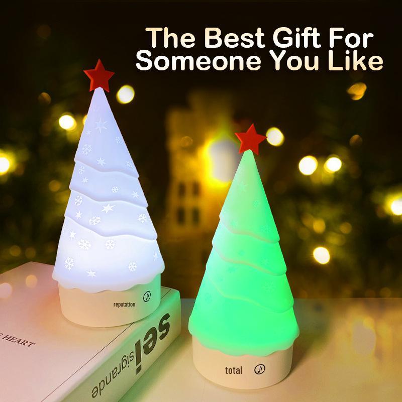 Silikon USB Weihnachtsbaum Nachtlicht für Zimmer und Wohnheime