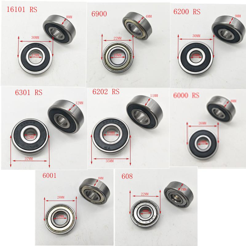 2pcs 608 6900 6001 6000RS 6200RS 6202RS 6301RS 16101 6906 6908RS shield miniature high carbon steel bearing wheel hub bearing