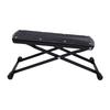 Guitar Foot Rest Folding 6  S Height   Alloy Guitar Stool with Rubber Pad Non Slip Portable Compact for Musicians Black