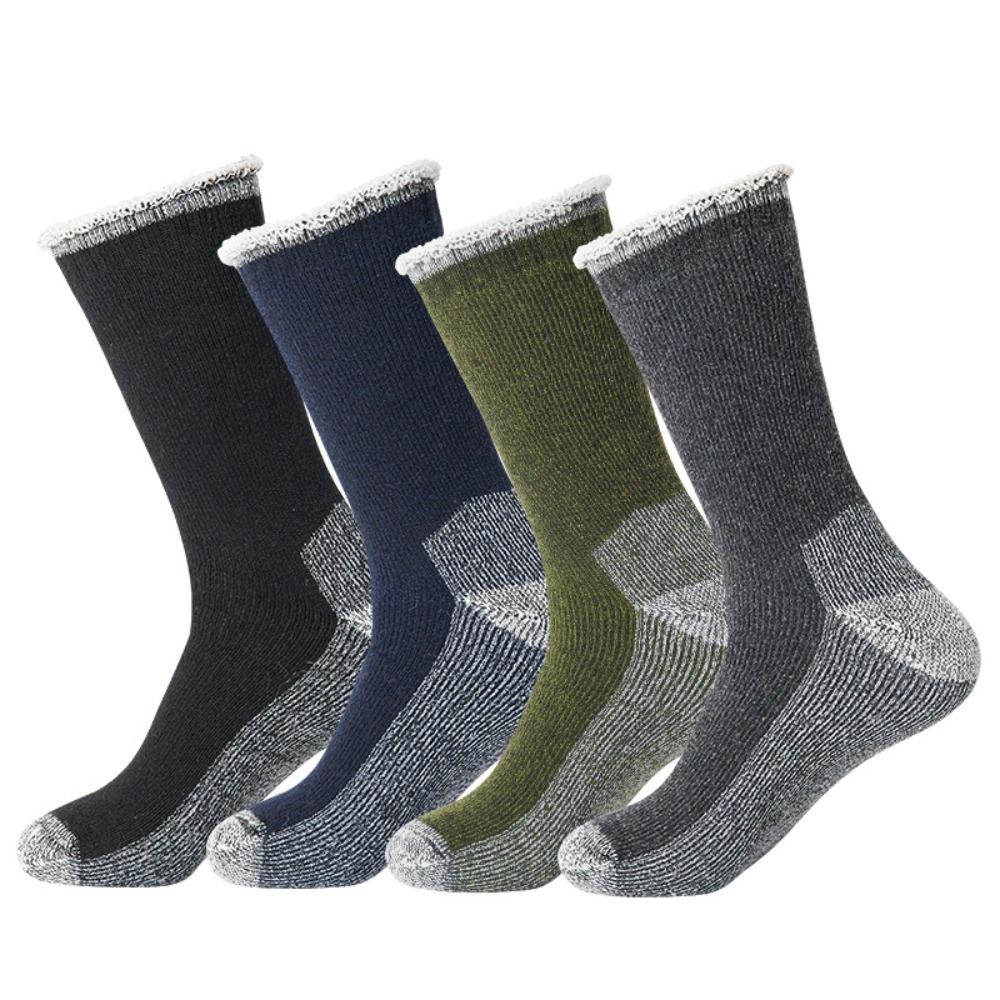 Soft Comfortable Fuzzy Wool Socks Thickened Mountaineering Winter Warm Socks Breathable Outdoor Sports Socks For Female Male