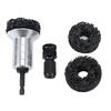 Wheel Hub Cleaning Kit Brake Disc and Stud Derusting Tool 1 2 Inch Impact Wrench Adapter with 2 Replacement Grinding