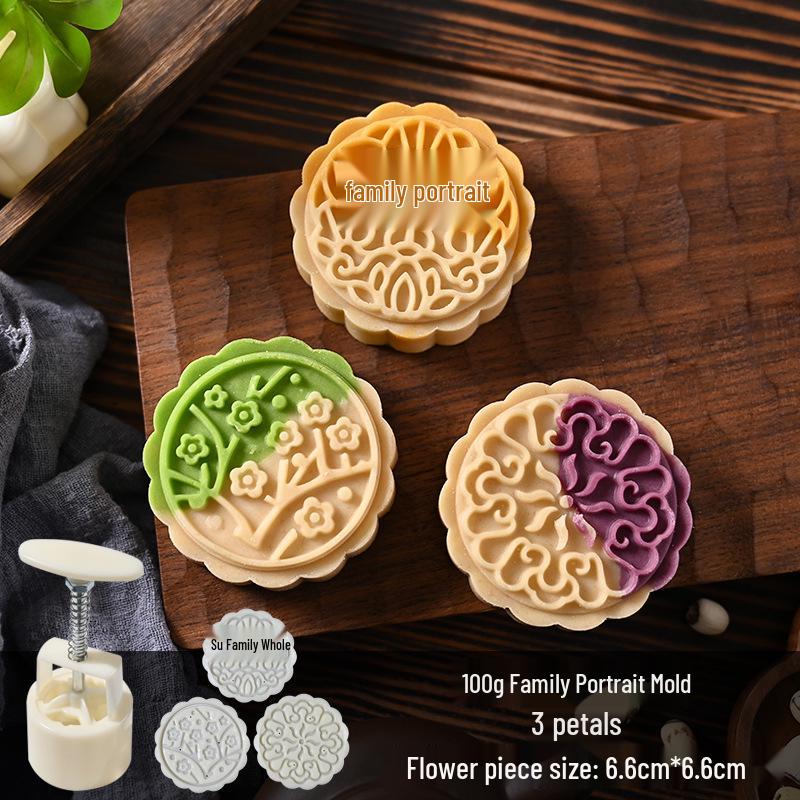 Mid-Autumn Mooncake Mold Stamp Tool for Ice Skin Mung Bean Pastry