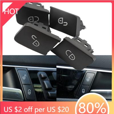 2025 Hot Racing Grills Car Interior Door Unlock Switch Button Cover Replacement For Mercedes Benz A B C E GLK ML GL Class W204 W