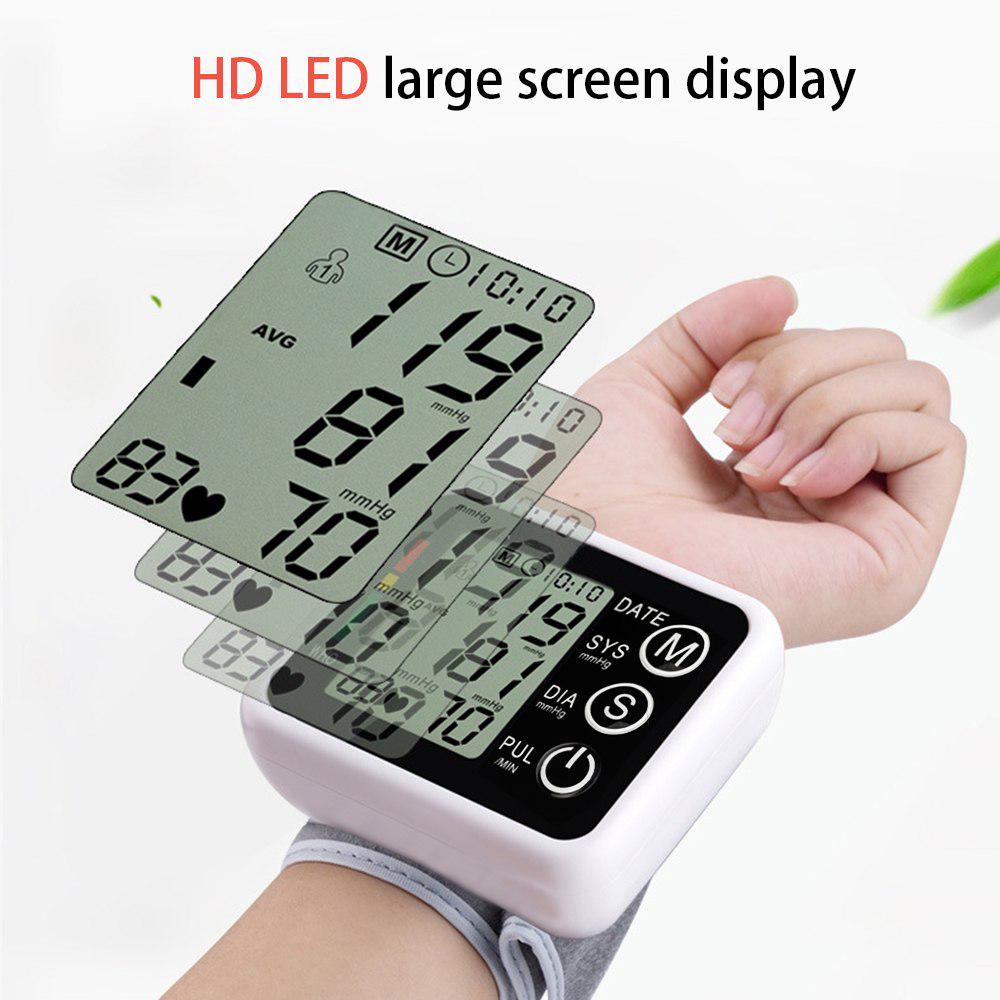 Blutdruck Medizinische Geräte LCD Herzschlagmesser Pulsoximeter Maschine Digital Automatisches Handgelenk