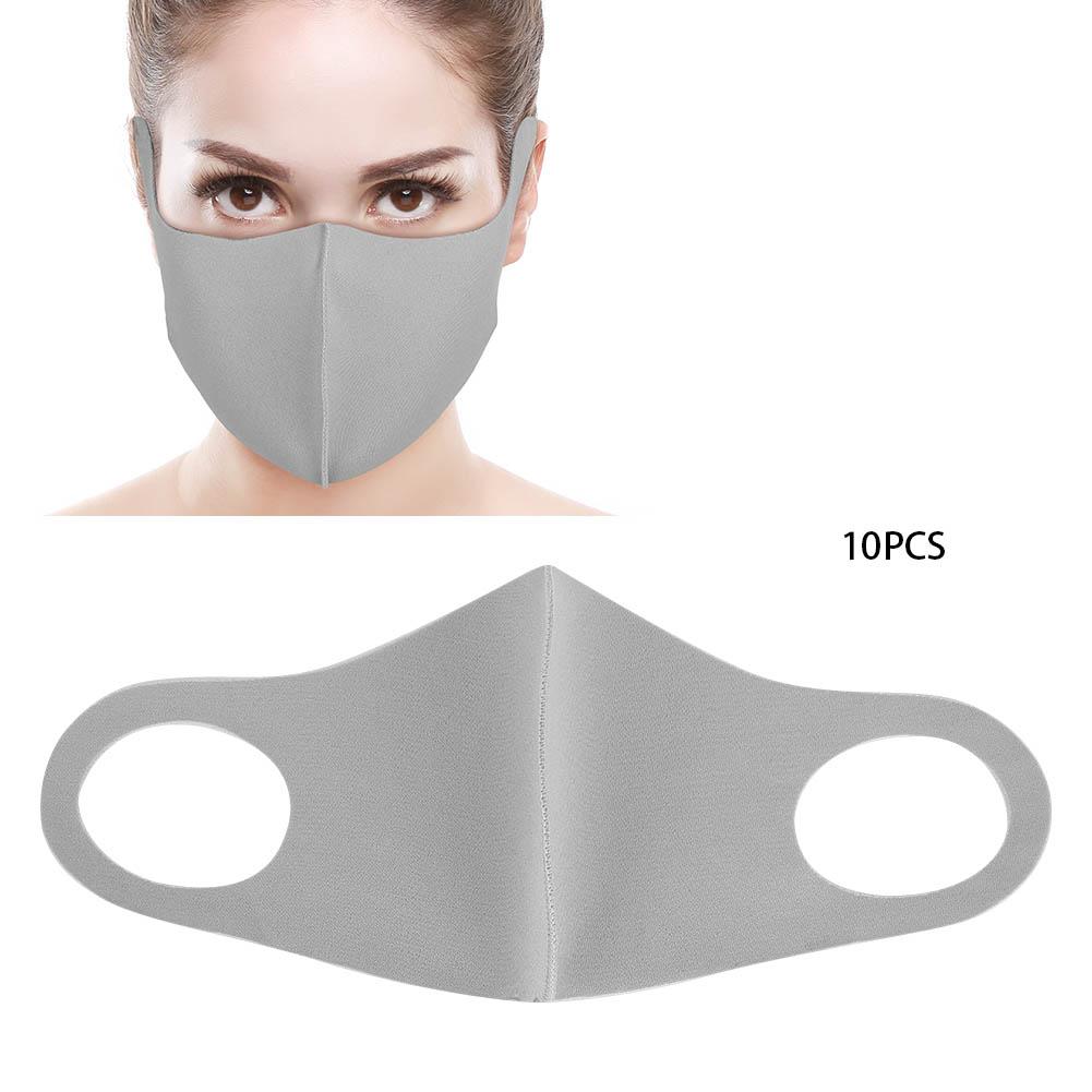 10pcs Reusable Mouth Muffle Dust Proof Sun Block Breathable Mouth Guard