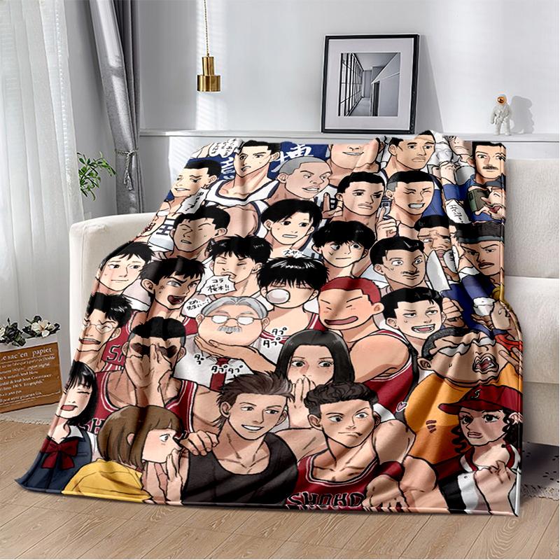 SLAM DUNK 29 Style New Cartoon SHOHOKU Basketball Anime Blanket,Soft Throw Blanket for Home Bedroom Bed Sofa Travel Cover Kids