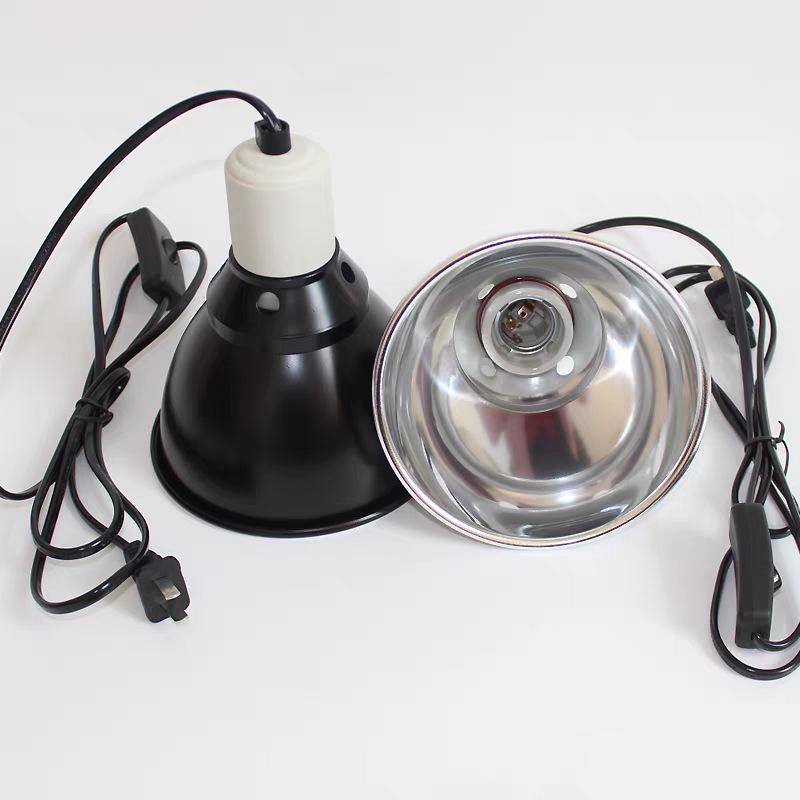 In-Stock UVB/UVA High-Reflectivity Reptile Heat Lamp Cover - Heat-Resistant, Deep Bucket for Tortoises