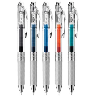 Pentel Tükenmez Kalem Jel Mürekkepli EnerGel Infre 0.5mm Şeffaf Gövde BLN75TL5AMZ 5 Renk