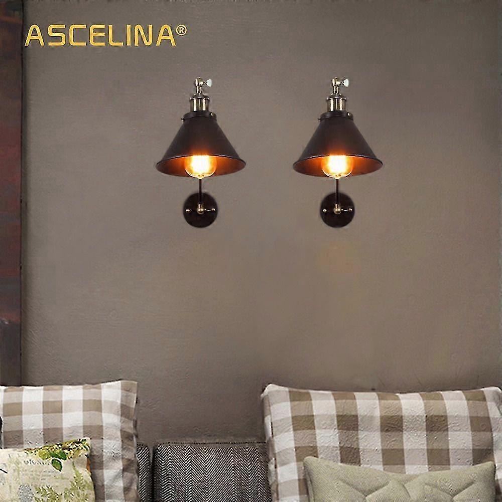 Vintage Wall Lamp Industrial Wall Lights Adjustable Led Wall Light Sconces Wall Bedroom Light American Country Retro Lighting 25-26