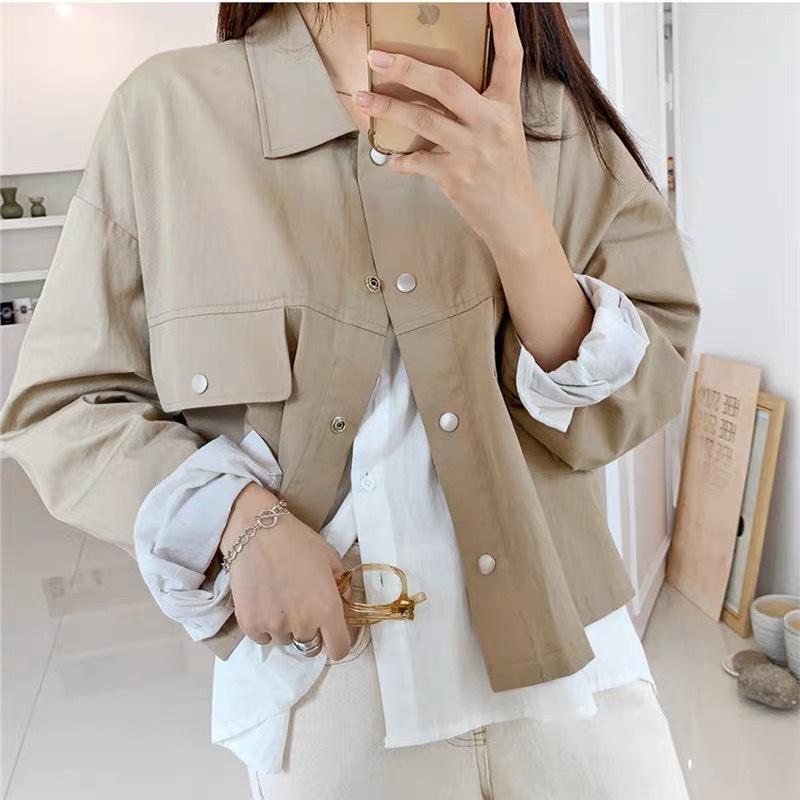 Trendy Women's Autumn Harajuku Retro Casual Workwear Jacket