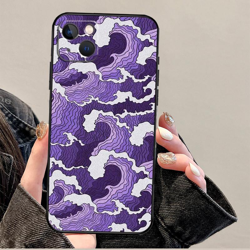 Purple Aesthetic Phone Case For iPhone 17 Pro Max 11 14 15 16 Pro Max 12 13 mini 16 Plus 16e 17 Air Cover