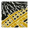 Somen Anbo Tenugui "Summer Sounds Black" - Hand-dyed 100% Cotton Tokka, Made In Japan, 35cm X 100cm