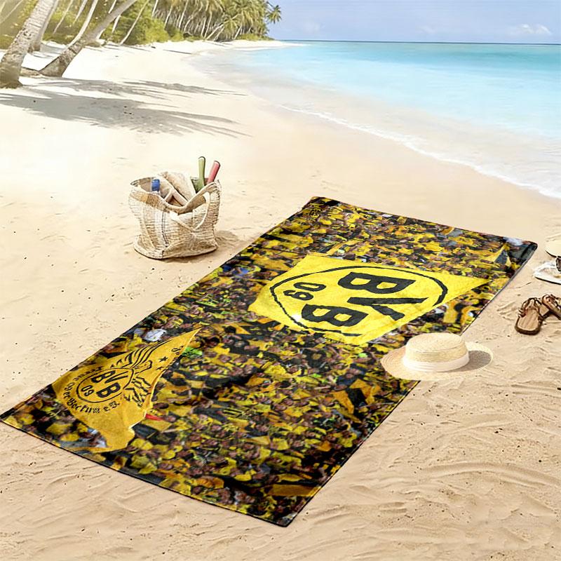 Dortmund Print Beach Towel, Large Soft Quick Dry Towel for Beach Camping Swimming