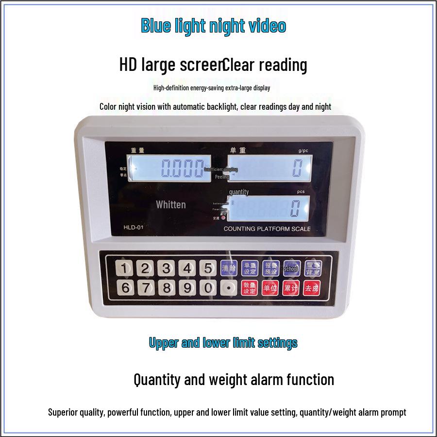 High-Precision Digital Weighing Scale with 1g Accuracy - Available In 100kg, 150kg, and 300kg Capacities for Counting and Pricing.