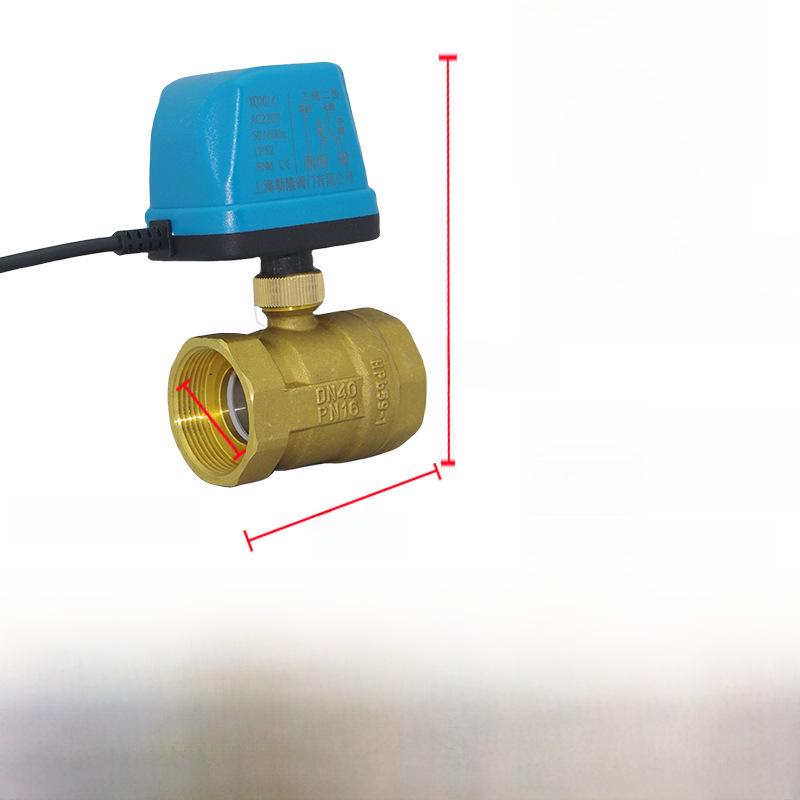 AMECO Miniatur Elektrisches Zweiwege-Kugelventil für Klimaanlagen - Erhältlich in 4 und 6 Punkten, DN15 DN20