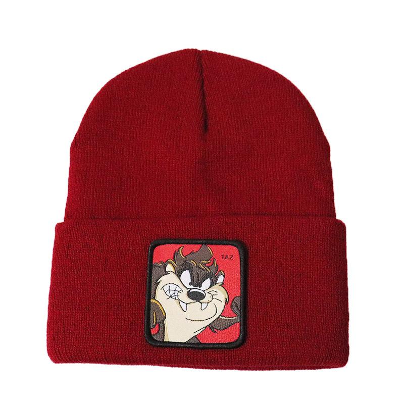 Animal Whirlwind Dog Tez TAZ Knitted hat, woolen hat, hip-hop ski pullover hat