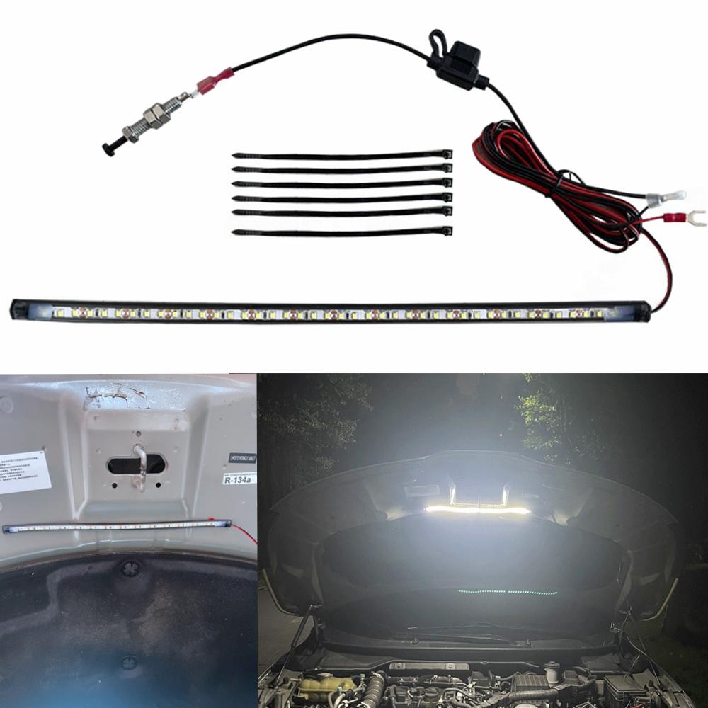 

Универсальная светодиодная лента для ремонта автомобиля, грузовика, под капот, в моторный отсек + управление переключателем