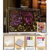 Glow-in-the-Dark Luminous Erasable Drawing Board for Kids - DIY Acrylic Learning Night Light