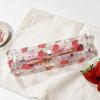 Transparent Pen Bag Strawberry/Cherry Print Stationery Pouch Simple Pencil Pouch  Students Gift