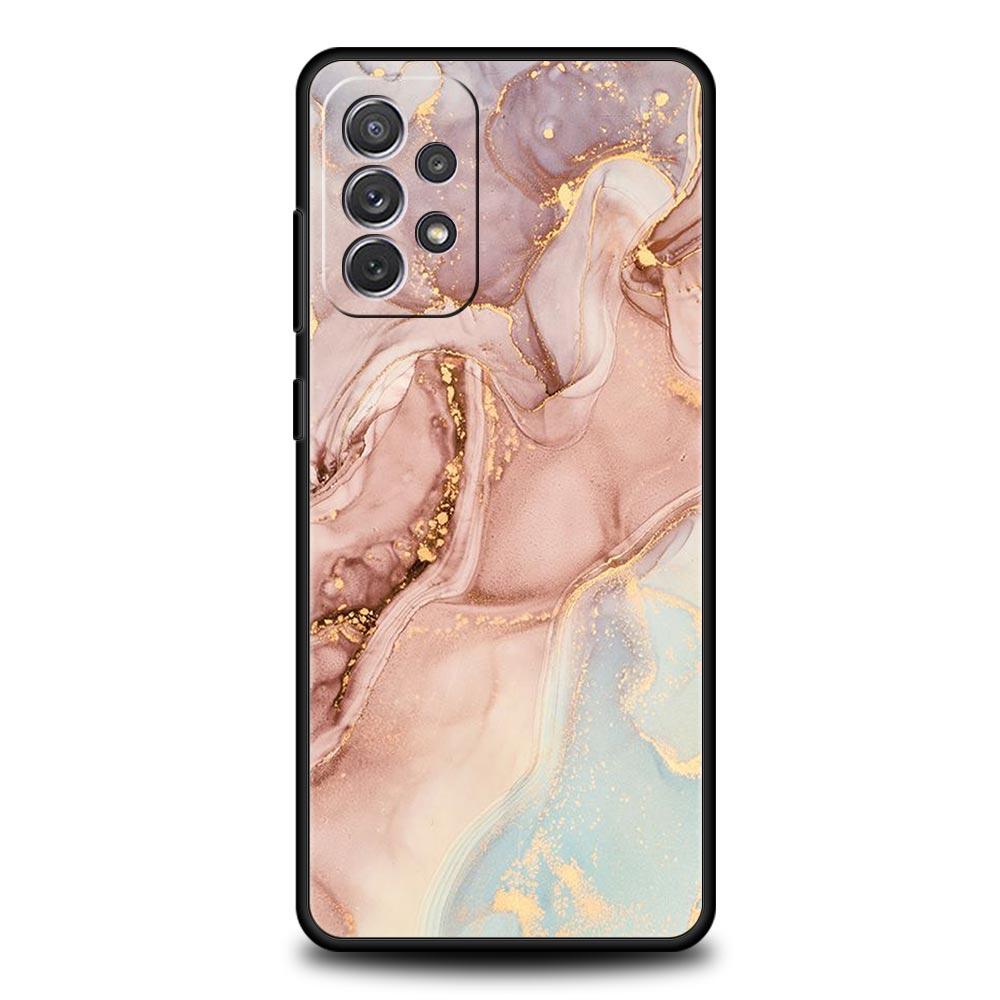 Marmor tinte und waschen Telefon Fall Für Samsung Galaxy A13 A51 A71 A41 A31 A21S A11 A01 A03S A12 A32 A52 A22 A23 a33 A53 A73 5G Abdeckung
