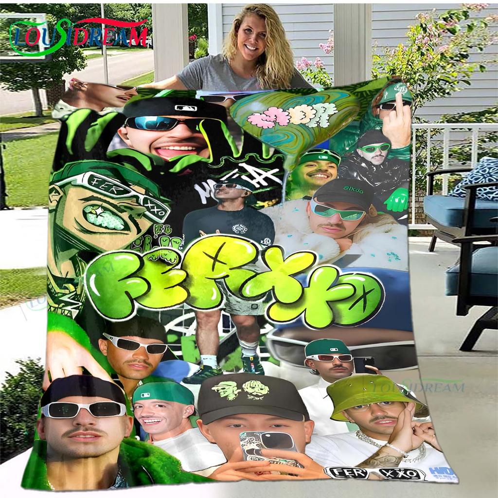 100% Polyester Pop Singer F-Ferxxo Four Seasons Blanket Sofa Cover Travel Bed Plush Blanket Travel Office Break Blanket Gift