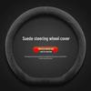 Ultra-Thin Non-Slip Suede Steering Wheel Cover, Fits 25/26 Mercedes-Benz EQE, Winter-Ready