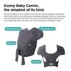 Konny Baby Carrier AirMesh Sling for Comes with Eco International Safety Stays Cool with Just One Mesh (Konny) Newborns, Pouch, Certification, (Black)