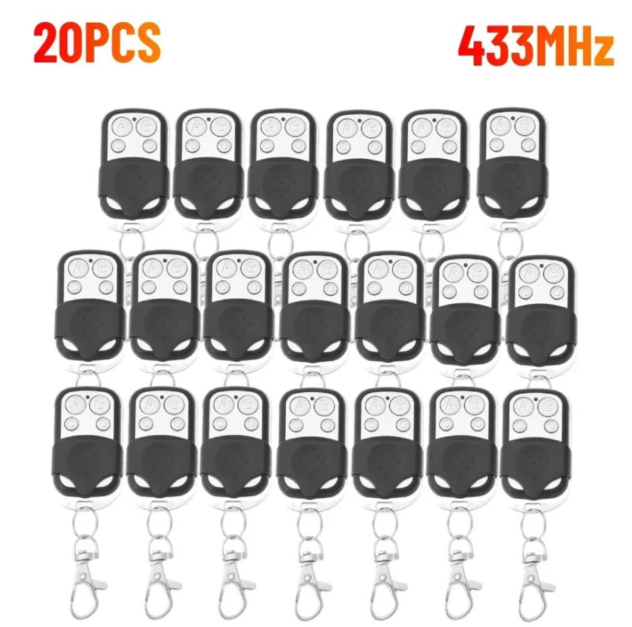 1-50PCS Universal Garage Door Control Wireless RF Remote Control 433MHz Electric Gate Remote Control Key Fob Controller