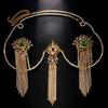Strassfransen Körperkette Taillenkette Nachtclub Bikini BH Damen Körperkette
