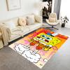 Yellow Spongebob Happiness Area Rug Design for Foyer Dining Room Study room Hallway Anti-slip Rug Decorate Offices